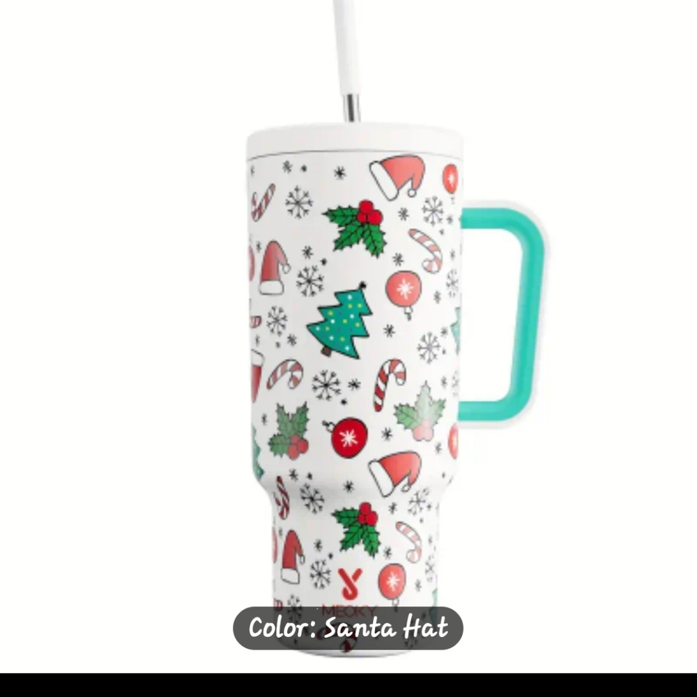 Meoky Christmas Santa Hat 40 oz ❄️🎄🎁NIB